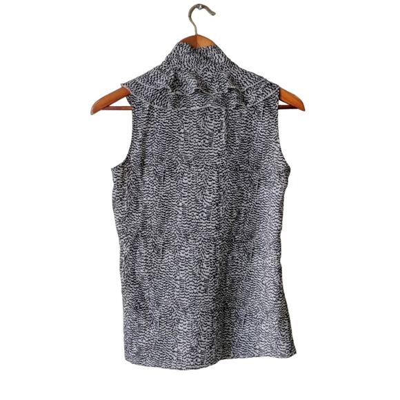 Loft Ruffled Tie-Neck Tank Top Size XS - Picture 2 of 5